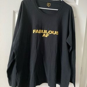 Fabulous AF long sleeve rebdolls tee
